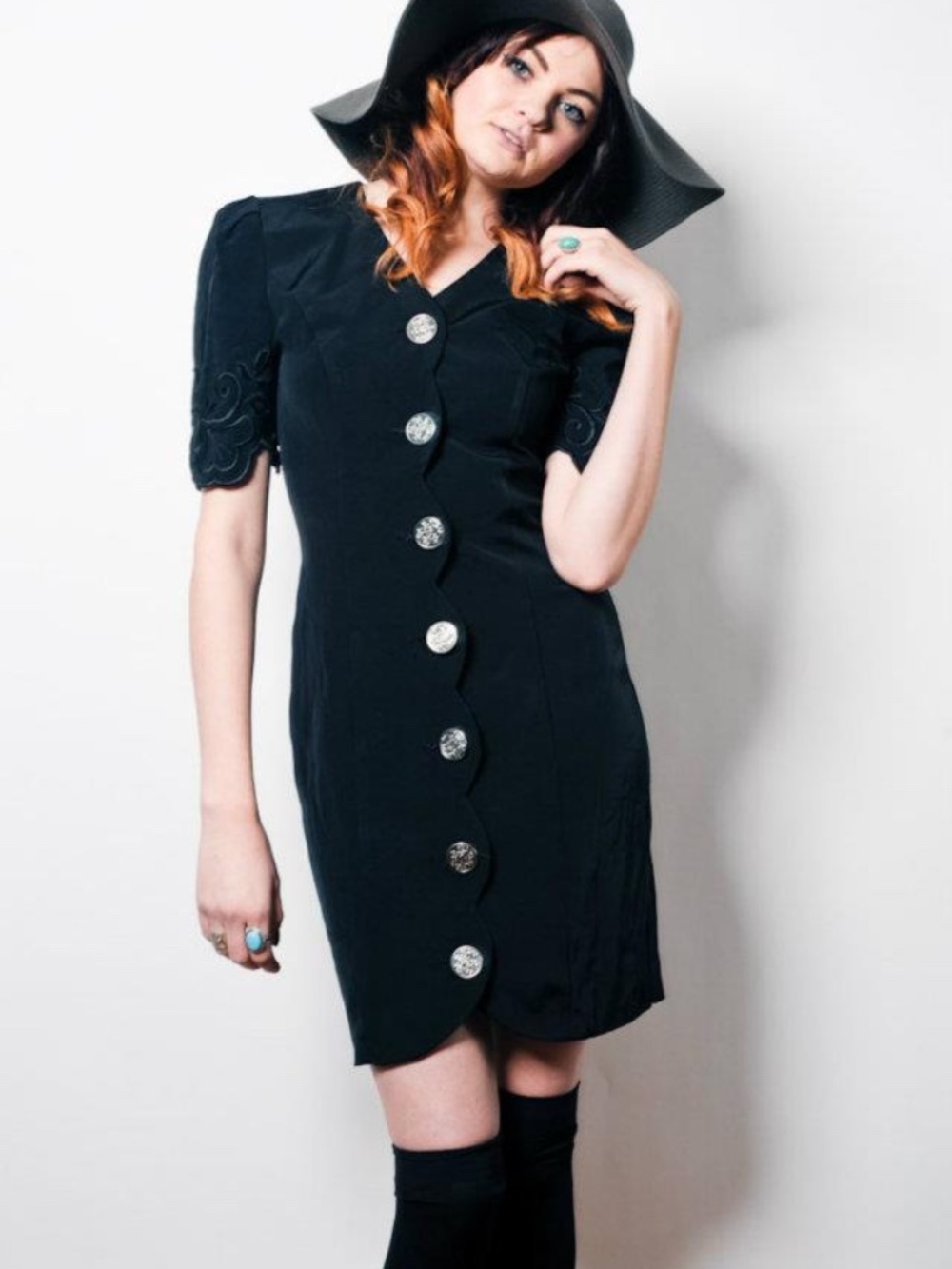 Vintage All That Jazz Button Down Dress